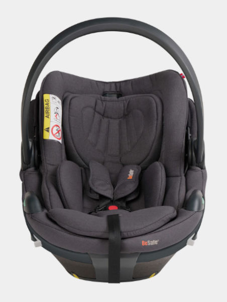 BeSafe Go Beyond² Dark Grey Mélange als Babyschale und Travelsystem